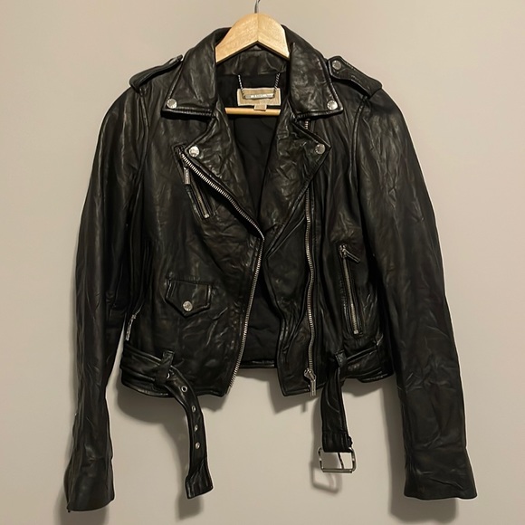💯 Genuine Leather Biker/Moto Jacket - Picture 1 of 6
